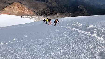 Bergsteiger am Pico de Orizaba