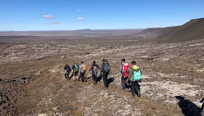 Wandern Island Hochland