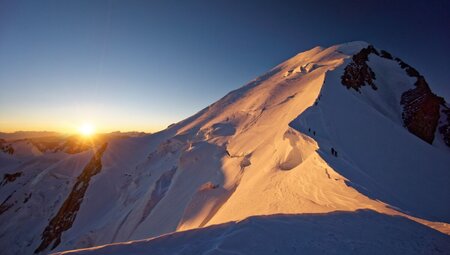 Mont Blanc - am Seil unseres Bergführers zum höchsten Berg der Alpen