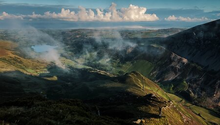 Ausblick von Nantlle Ridge, Waless