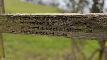 Inschrift Offa's Dyke Path