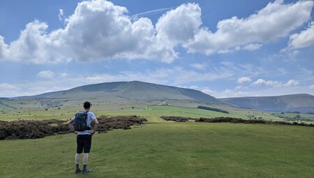 Wanderer am Offa's Dyke Path South