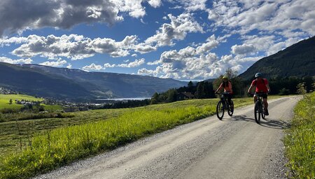 Radfahrer in Voss