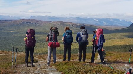 Auf dem Kungsleden in Lappland