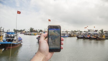 Appnutzer in Hoi An