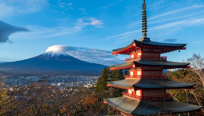 Japan - am Gipfel des Fuji