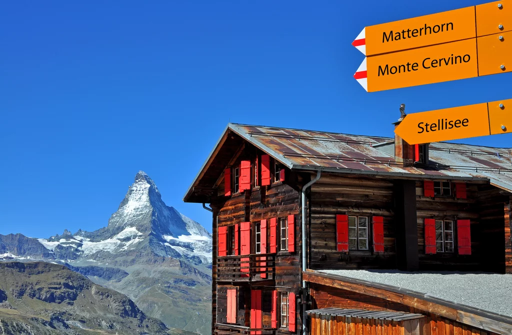 Zermatt in den Schweizer Alpen - Wandern am Fuße des Matterhorn