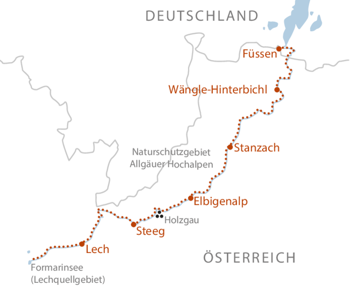 Der Lech - einen der letzten Wildflüsse gemütlich erwandern - Geführte ...