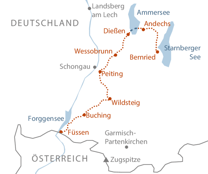 König-Ludwig-Weg - Individuelle Trekkingreise