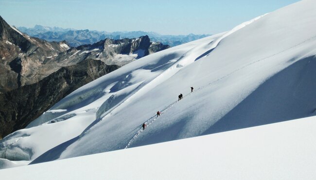 Hochtourentraining mit Einsteiger-Viertausendern in den Walliser Alpen