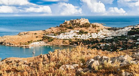 Rhodos Radreise - Quer über die Insel