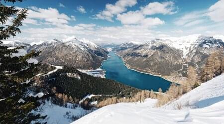 Schneeschuhwandern am Achensee zwischen Rofan und Karwendel