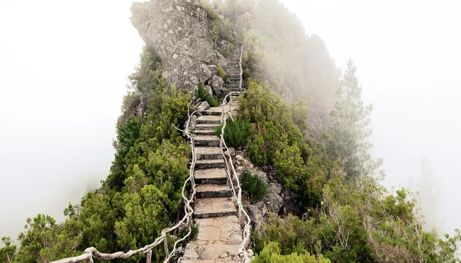 Madeira: Feuerberg und Meer