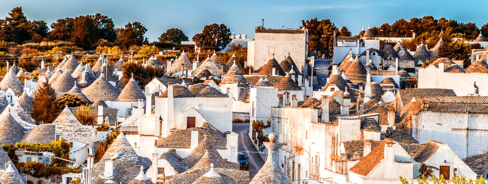 Alberobello Apulien Italien