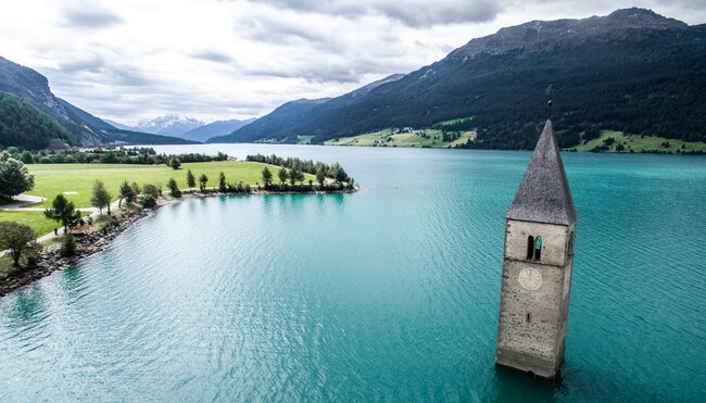 Etschradweg: Reschensee - Gardasee in 8 Tagen
