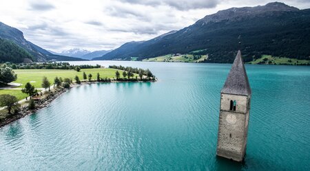 Etschradweg: Reschensee - Gardasee in 8 Tagen