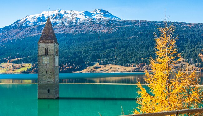 Etschradweg: Reschensee - Gardasee in 7 Tagen