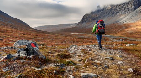 Hüttentour auf dem Kungsleden von Abisko nach Vakkotavare