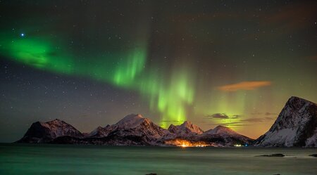 Schneeschuhwandern auf den Lofoten