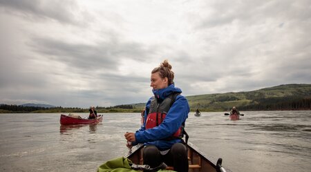 Klassische Kanutour - Yukon River von Carmacks bis Dawson City