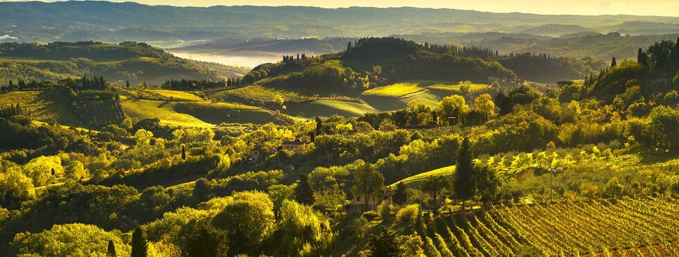 Italien - Radeln um San Gimignano und Volterra