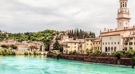 Etschradweg: Reschensee - Verona in 8 Tagen