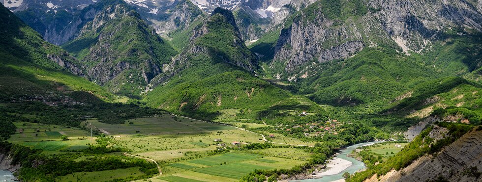 Albanische Berglandschaften