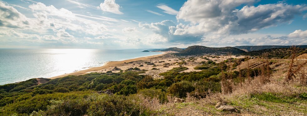 Goldener Sandstrand auf Zypern