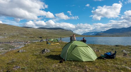 Zelt-Tour auf dem Kungsleden von Abisko nach Vakkotavare