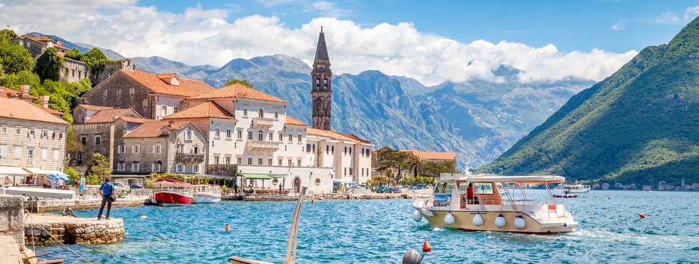 Perast Bucht & Boote