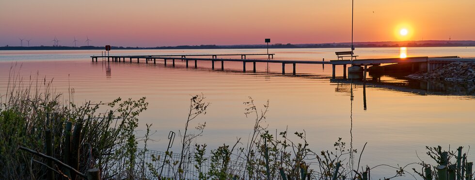 Sonnenuntergang am Dümmer See Niedersachsen
