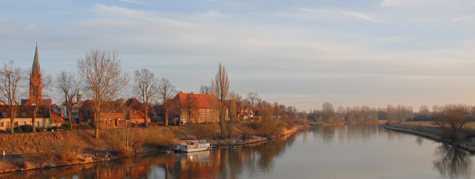 Sonnenuntergang in Nienburg an der Weser