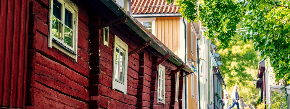 Typisch schwedisches Haus in Sigtuna