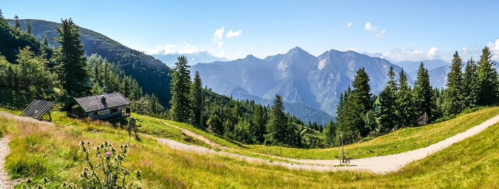 Ausblick auf den Rauchsberg bei Ruhpolding