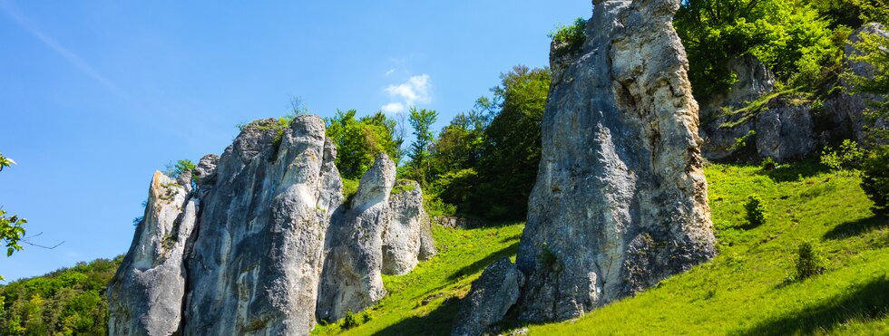 Felsformationen am Altmühltal-Panoramaweg