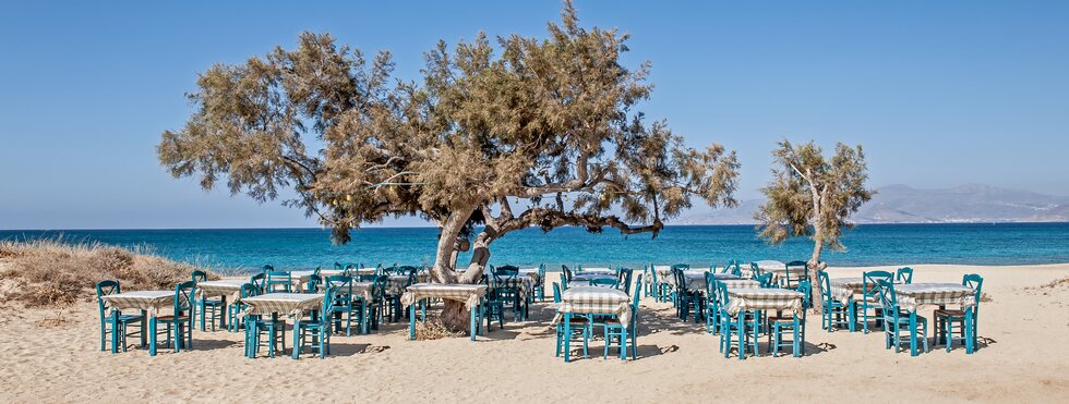 Strand Plaka Naxos Insel Griechenland
