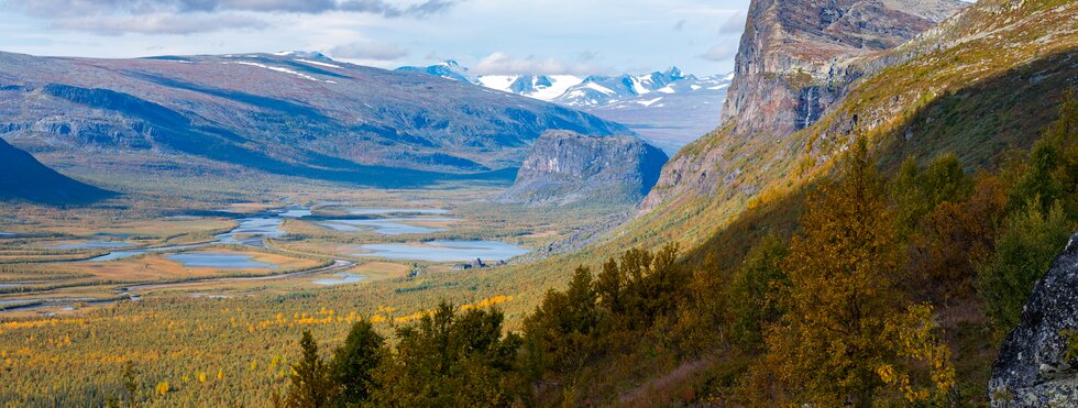 Landschaft um en Berg Skierfe in Nordschweden