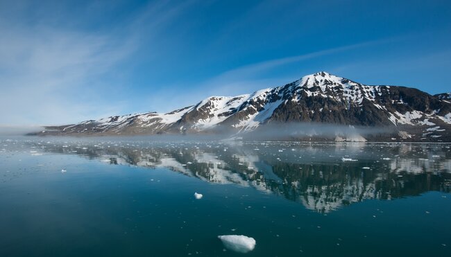 Landschaft in Spitzbergen, Norwegen