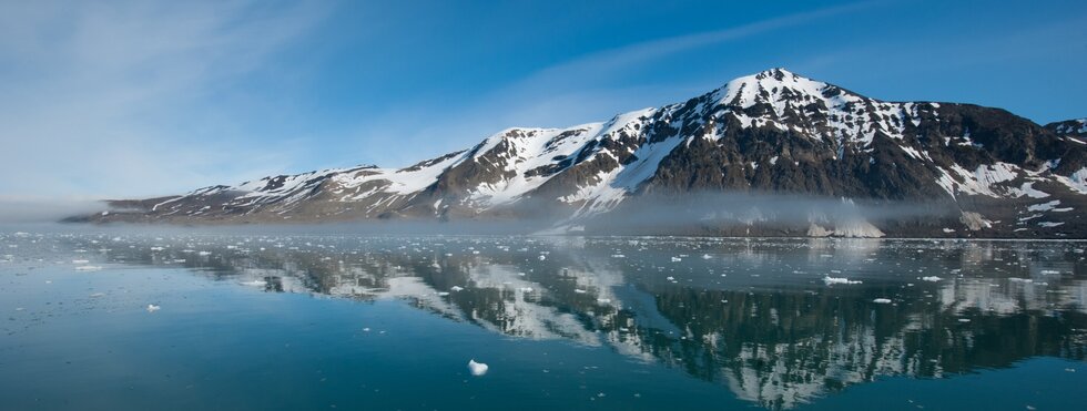 Landschaft in Spitzbergen, Norwegen