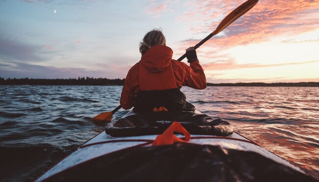 Kajaken in Schweden