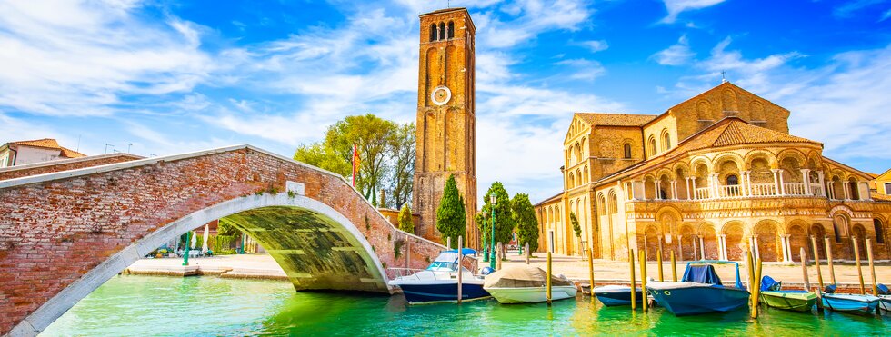 Brücke an der Insel Murano