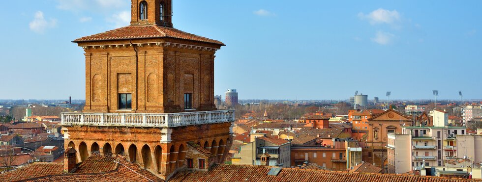 Blick über Ferrara