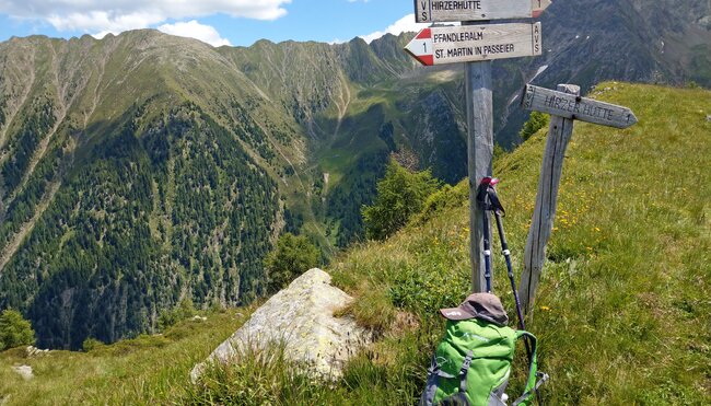 Wegweiser Passeiertal