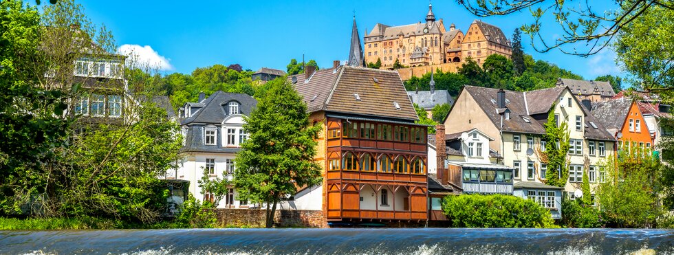 Blick auf Marburg an der Lahn