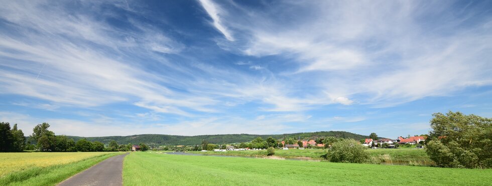 Radweg an der Weser