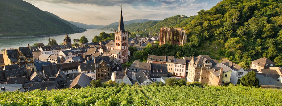 Blick auf Bacharach am Rhein