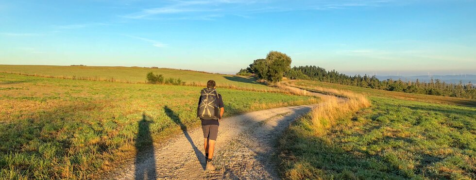 Wanderer auf dem Camino de Santiago