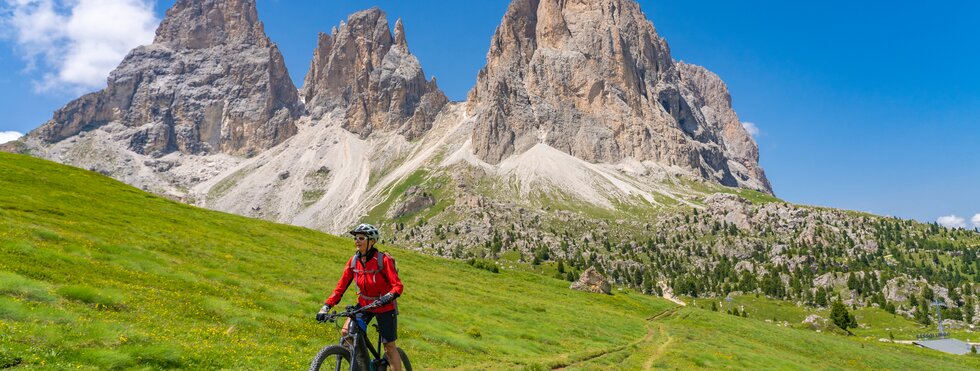 Mountainbike in den Dolomiten, Südtirol 