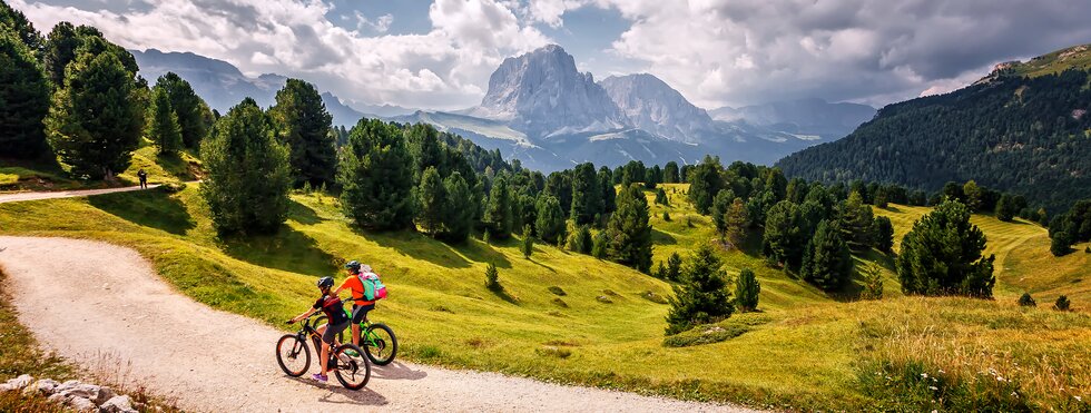 Mountainbiken in den Dolomiten 