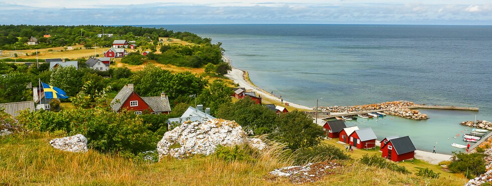 Schweden. Die Stadt auf der Insel Gotland.